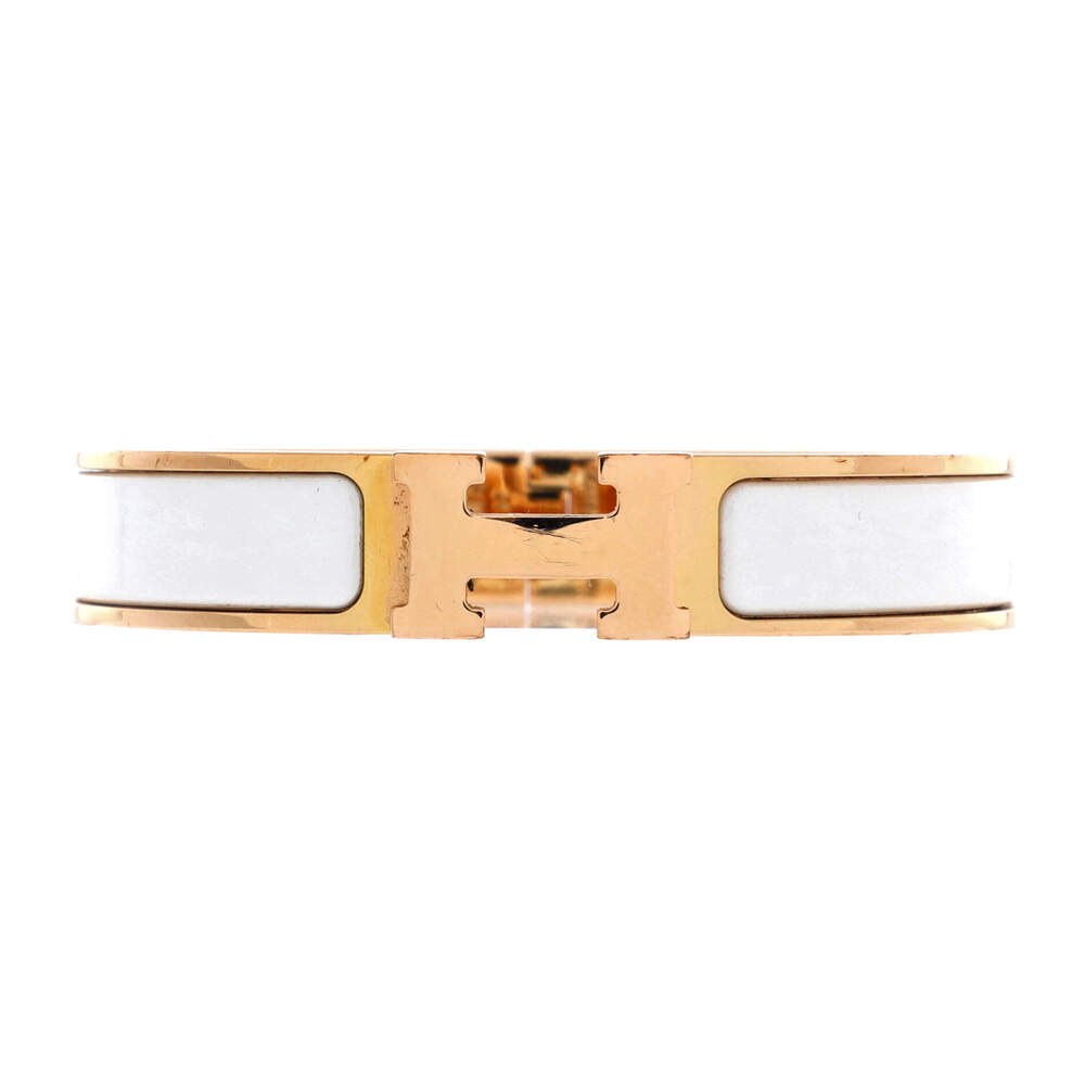 Hermes Narrow Clic H Bracelet Enamel
